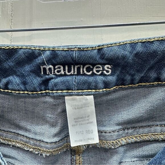 Maurices thick stitch denim boot cut jeans women's 11 12 - Picture 5 of 5
